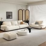 Prestige Luxury Fleece Fabric Sofa set for Livingroom