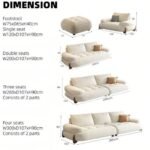 Prestige Luxury Fleece Fabric Sofa set for Livingroom - Image 3