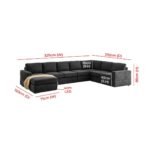 Right Hand Facing Modular Corner Sectional U-Shape Sofa - Image 8