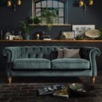 Button Tufted Velvet Sofa