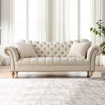 Rolled Arm Tufted Sofa