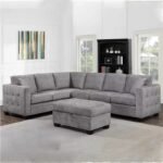 Square Arm Corner Sofa