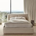 Smith Bouclé Fabric Upholstered Bed - Image 5
