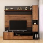 TV Unit With Side Storage Box