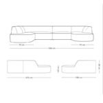 Kustom Deco Charles Panoramic Corner Sofa - Image 8
