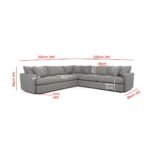 Kustom Deco Queen Lounge Sectional Sofa - Image 7