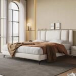 Light Luxury Modern Leather Wrap Bed - Image 2