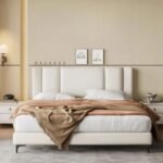 Light Luxury Modern Leather Wrap Bed