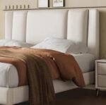 Light Luxury Modern Leather Wrap Bed - Image 4