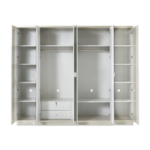 6-Door Wardrobe, Beige - Image 5