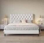 AriaDream Tufted Bed Frame Modern King Queen/Size