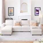 Renaissance 4 Seater U-Shape Polyester Sofa