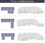 Renaissance 4 Seater U-Shape Polyester Sofa - Image 4