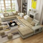 Nimbus 8-Seater Velvet L-Shape Sofa - Image 3