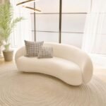 Noble Luxury Fabric Cloud Shaped Sofa - Image 4